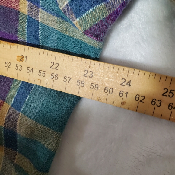 UPCYCLED Plaid Button-Up Shirt - Picture 6 of 6